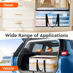 BlissTotes Moving Bags, 93L 8-Pack Storage Bags, Moving Box Heavy Duty Extra Large, Moving Totes with Zipper, Reinforced Handles & Tag Pocket, Boxes for Packaging Moving