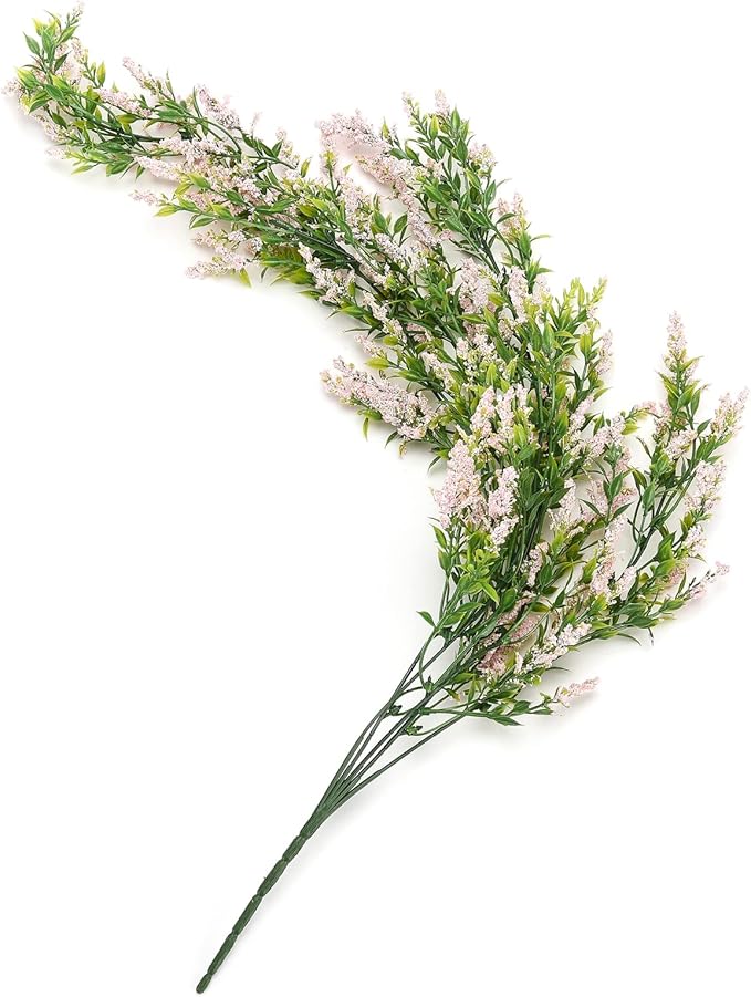 2 Pcs Artificial Lavender Teardrop Rattan, Spring Summer Front Door Hanging Floral Swags for Wall Basket Filler, Garden Home Easter Decoration-28.7in(Pink)