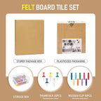 Cork Board Tiles - 4 Packs Adhesive Corkboards for Wall, Small Cork Board Squares Decorative for Office, School & Home