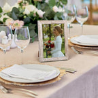 Lyeasw Rustic 5x7 Picture Frame Set of 12, Multi Woodgrain Farmhouse Photo Frames for Wall or Tabletop, Beige
