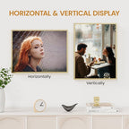 13x17 Aluminum Metal Picture Frame,Tempered Glass Gold Photo Frame 13x17 for Family Photo,Posters,Art,Document to Wall Mount Horizontally or Vertically