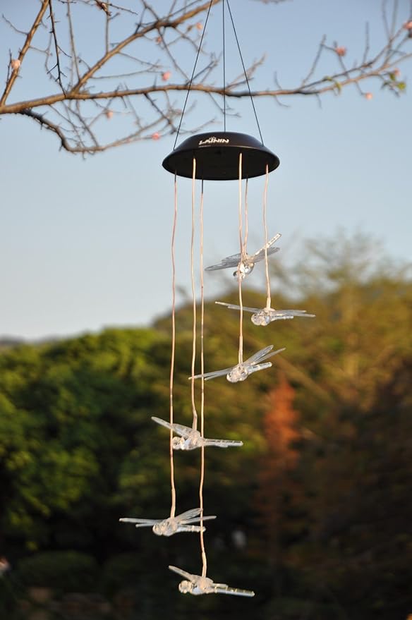 Color-Changing LED Solar Dragonfly Mobile