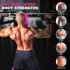 HPYGN Two Foots Pull Up Assistance Bands, Heavy Duty Resistance Band for Pull Up Bar, Adjustable Weight/Size with Fabric Feet/Knee Rest, Bands for Pull Up Assist for Strength Training, Pull Up