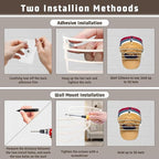 Hat Organizer for Baseball Caps, 2-Pack Beige White Metal Hat Rack for Wall Door, Adhesive/Wall Mounted Hat Storage Holder Small Closet Organizers and Storage Solution Ideas