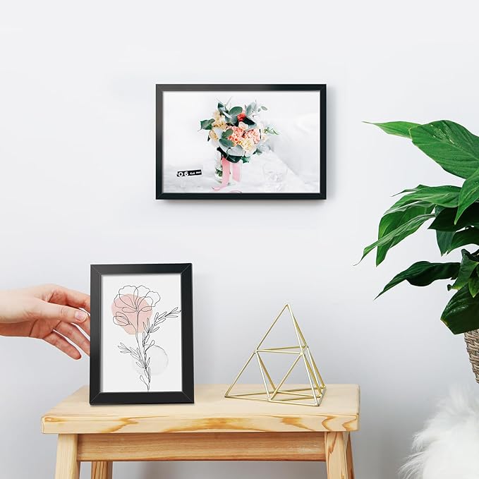 LaVie Home 8x12 Picture Frame Black Set of 10, Display 8 x 12 Picture, Photo Frame Collage for Wall Gallery or Table Deco, Hanging or Tabletop Display