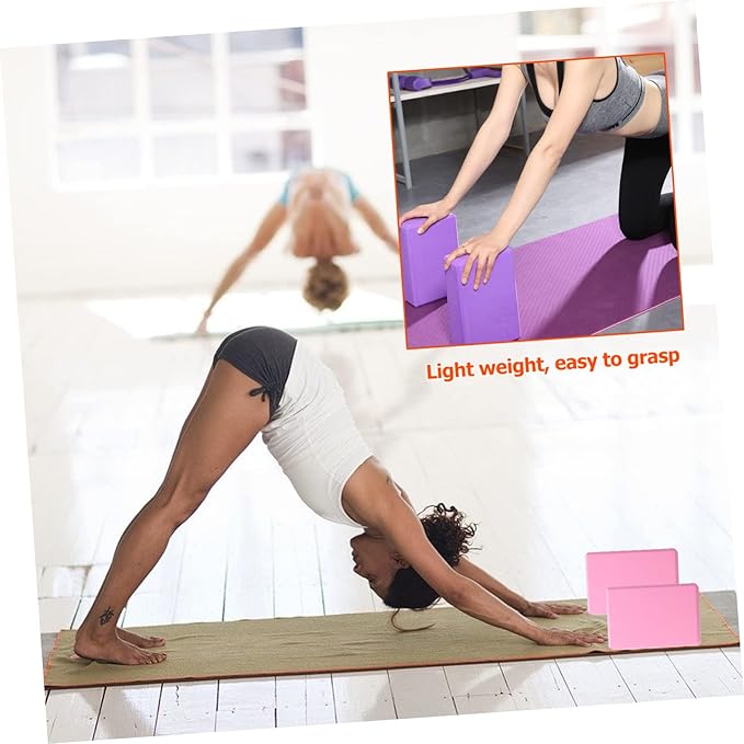 Yoga Resistance Band Set Yoga Blocks and Strap High-Density Non-Slip Exercise Kit for Women for Stretching Dance and
