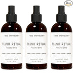 Muse Apothecary Flush Ritual - Aromatic & Refreshing Toilet Spray, Use Before You Go, 2 oz, Infused with Natural Essential Oils - Bergamot + French Lavender + Sandalwood, 3 Pack
