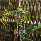 Chakra Dream Catcher Tree of Life Star Dream Catchers Crystal Suncatcher Prism Hanging Window Wall Yoga Meditation Decor Handmade Gift for Girls Boys