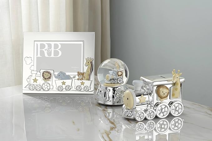 Reed And Barton 897383 Animal Train Silverplate 5x7 Frame