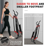Air Walker Exercise Machine, Cardio Cross Trainer Glider for Home Exercise, Foldable Elliptical for Small Spaces, 350LBS Weight Capacity