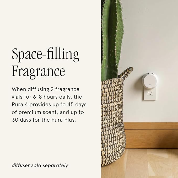 Pura & Unify Co. Home Scent Refill - Smart Air Diffuser - Long-Lasting Luxury Fragrance per Refill - Home Essential - Clean & Safe Diffuser Fragrance - 2 Pack, Aura