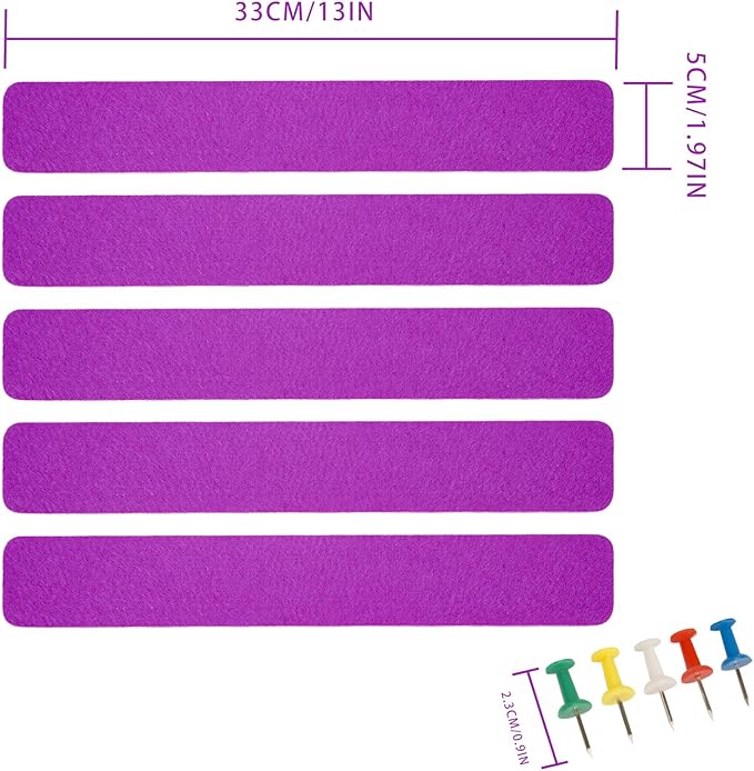 Bulletin Board Cork Board Cork Boards for Walls Cork Board for Office Pin Board Bulletin Boards for Walls (Purple)