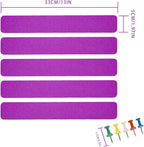 Bulletin Board Cork Board Cork Boards for Walls Cork Board for Office Pin Board Bulletin Boards for Walls (Purple)