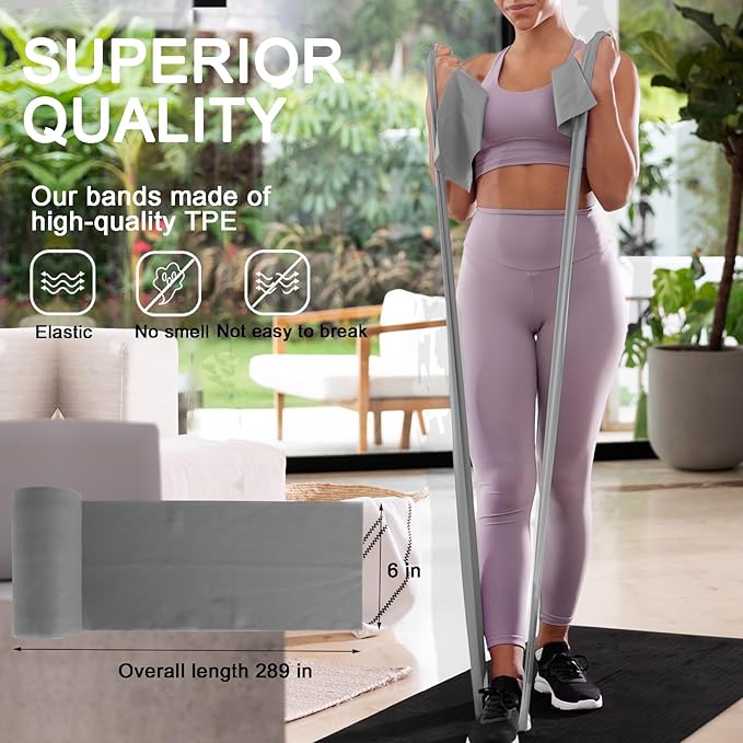 Resistance Bands Professional Bulk Rolls. Elastic Physical Therapy Band. Resistance Bands Elastic Exercise Bands for Recovery, Physical Therapy, Yoga, Pilates, Rehab,Fitness