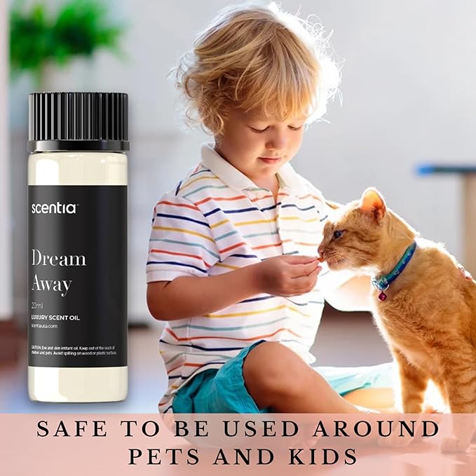 Scentia Fragrance Oil Blend, Inspired by Iconic Perfume, Home Luxury Scents, Essential Oil Blend for Aromatherapy Diﬀusers, Humidifiers & Candle Making -Dream Away 20 ml, 0.67 Fl Oz, Thanksgiving Gift