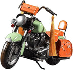 Vintage Motorcycle Model Decorative Collectible - Handmade Retro Iron Motorcycle Figurine Decor Art for Vintage Home Office Decor