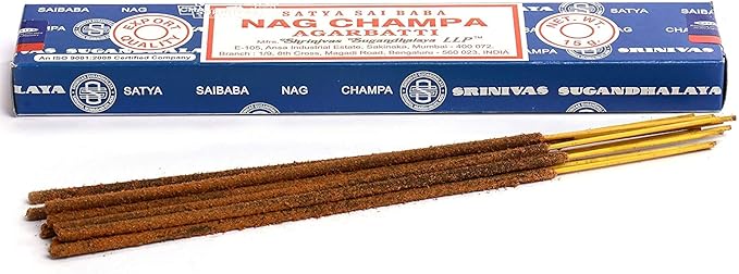 3 Packs Origional Satya Sai Baba Nag Champa Incense Sticks Joss Insence - Insense 15g Box NagChampa Agarbatti (Nag Champa)
