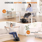 Dripex Under Desk Elliptical Machine, 3-in-1 Electric Leg Exerciser As Seen On TV, 16 Adjustable Speed & Resistance, Seated Pedal Exerciser for Seniors with Remote, Fully Assembled