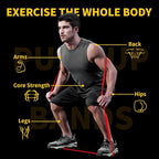 Resistance Bands for Working Out, Pull Up Bands for Men Women, Thick Heavy Resistance Band Set with Door Anchor, Elastic Exercise Bands for Body Stretching, Physical Therapy, Home Workouts