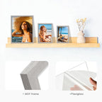 15 Pack Picture Frames Collage Wall Decor, Grey Frame Set with 3pcs 8x10, 6pcs 5x7, 6pcs 4x6 for Gallery Display, Wall Mounting & Tabletop, Bulk Photo Frames for Living Room Decor