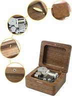 Sinzyo Anastasia-Once Upon a December Music Box Vintage Musical Boxs for Gift Birthday Valentine's Day Christmas Day(Walnut Wooden Box)