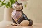 Enesco Disney Traditions Collection by Jim Shore Cinderella Lucifer the Cat Miniature Figurine- Stone Resin Hand Painted Crafted Collectible Disney Princess Mini Figurines Home Decor Statue, 3.75 Inch