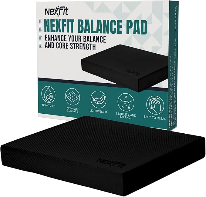 High-Density Balance Pad - Durable TPE Foam Balance Pad Physical Therapy, Foam Exercise Pad with Non-Slip Surface, Lightweight for Home & Gym Workouts, Core Strength & Balance Enhancement