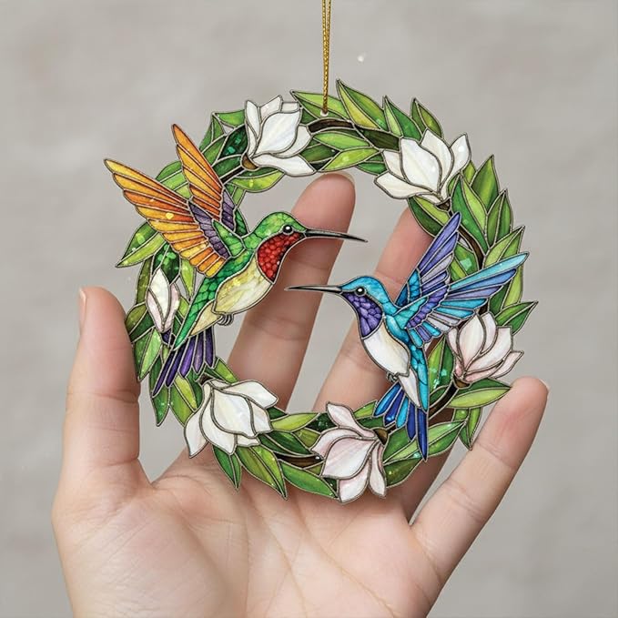 Hummingbird Christmas Ornament, Hummingbirds Ornaments, Hummingbirds Gifts for Women, Decor for Home, Christmas Tree, Sympathy Gift Ideas