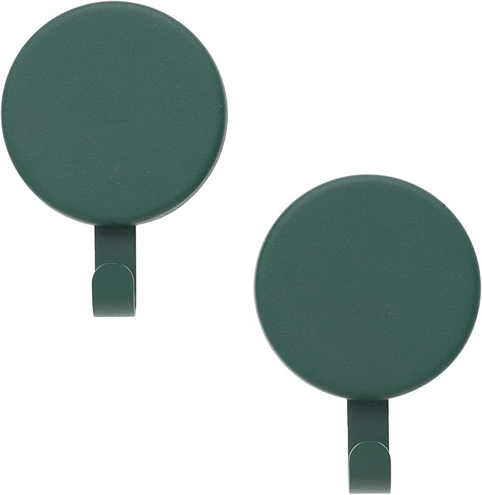 Haute Decor Attract Magnetic Wreath Hanger (Green) - Set of 2 Magnets - for 2 Metal Doors/Surfaces or 1 Single-Pane Glass Door or Window - Holds up to 10lbs.