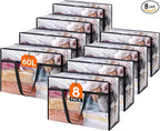 Lifewit 8 Pack Clear Clothes Storage Bags, 60L Plastic Blanket Storage Bag, Vinyl Foldable Moving Bags with Zipper, Closet Organizers and Storage Containers for Bedding, Duvet, Comforter