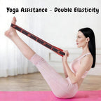 （2Pcs） Numbered Resistance Bands for Glutes & Yoga, Resistance Bands with Handles for Arms,Adjustable Bands for Full Body Stretching Shaping(Red&Purple