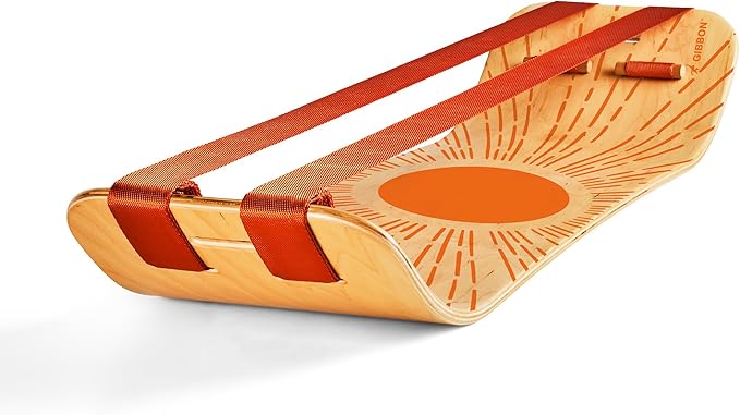 GIBBON SlackBoard - GiBoard Balance Board - Gift for Kids & Adults - 1 & 2 Line Options - Slackline Balance Trainer for Core Workouts, Standing Desk Exercise, Home Gym, Yoga & More