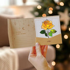Rose Flower Acrylic Suncatcher, Flower Suncatchers for Window Hangings, Stained Glass Effect Garden Decor, Gift for Mother's Day, Mom, Grandma, Wife, Women