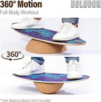 2026 NEW | Cork Half Ball for Surf Balance Board | Ø11.8" Wobble Board | Balance Boards Accessory for Yoga, Fitness, Rehab, Pilates & Surf Training | Eco-Friendly Natural Cork Slack Board