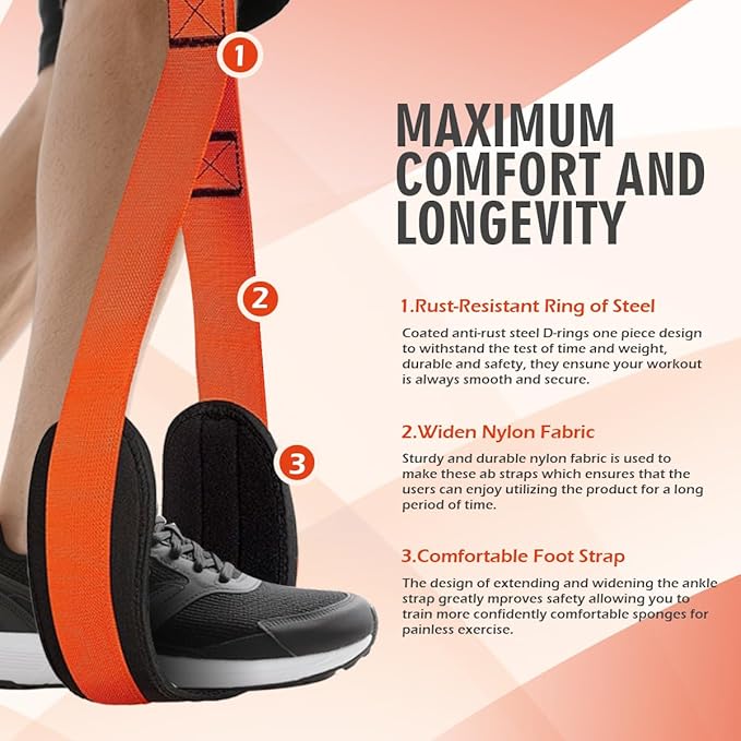 LEEKEY Resistance Bands, Exercise Bands with Handles,Pull Up Assist Bands - Band Set with Door Anchor - Bands for Working Out,Band for Men and Women Fitness Training,Home Workouts