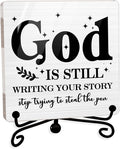 Modern Farmhouse Decor, Home Decor For Living Room, Boho Chic Aesthetic Shelf Decorations, Christian Dear God Acrylic Sign, Farmhouse Entryway Tv Stand Fireplace Coffee Table Decoration (17)