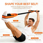 2026 New Pedal Resistance Band with Handle, Natural Rubber Foot Pedal Resistance Bands, Multifunction Fitness Bands for Abdomen, Waist, Arm, Leg (53 LBS)