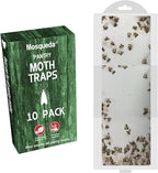 Pantry Moth Traps for Kitchen & Food Storage – 10 Pack Pheromone Sticky Traps for Pantry Moths, Non-Toxic Odorless Moth Catcher for Cabinets, Pantry & Closets