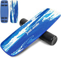 Balance Borad Sports Trainer-with Adjustable Stopper- Stability Board for Physical Therapy,Yoga,Surfing Training-Max Load 350lbs with Aiti- Slip Surface