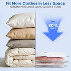 Vacuum Seal Bags For Clothing Travel With Wireless Electric Pump，12 Combo Space Saver Vacuum Storage Bags In 3 Sizes，Compression Travel Packing For Luggage,Ideal For Air Planes, Apartments