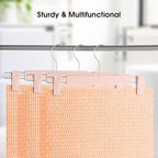 Clothes Pants Hangers, Space-Saving Skirt Holders with 360 ° Swivel Hooks, Adjustable Clips, Trouser Hangers, Clothes Coat Garment Jeans Hangers (30 Pack, Pink)