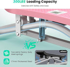 Balance Board with Resistance Bands, 300LBS Ski Balancing Machine Exercise Equipment LCD Monitor for Cardio, Home Ski Simulator Trainer for Full Body Workout