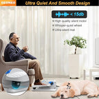 Under Desk Elliptical Machine, Electric Elliptical Exerciser for Senior, Quiet & Small Electric Seated Pedal Exerciser for Home with Display Monitor, Remote Control & 12 Adjustable Speeds