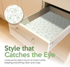 Jasmine Scented Drawer Liners for Dresser Drawers (10 Large Sheets, 19.7" x 14.4") - Non Adhesive Drawer Paper Liner for Bedroom Dresser & Closet Shelves by Linda’s Essentials