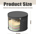 Hat Boxes For Women Storage - This Oversized Clear Hat Storage Bag can hold 9 hats,suitable for cowboy hats,suitable for travel and daily hat organizer for closet.(Pure Black and Pure Gray)