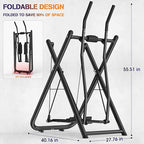 Air Walk Elliptical Glider Machine,Ellipse Machine for Home Cross-Training Arm/Leg Cardio Workout Equipment,Fully Assembled Low-Impact Design for Home Gym,600LBS Loading Capacity-New Version