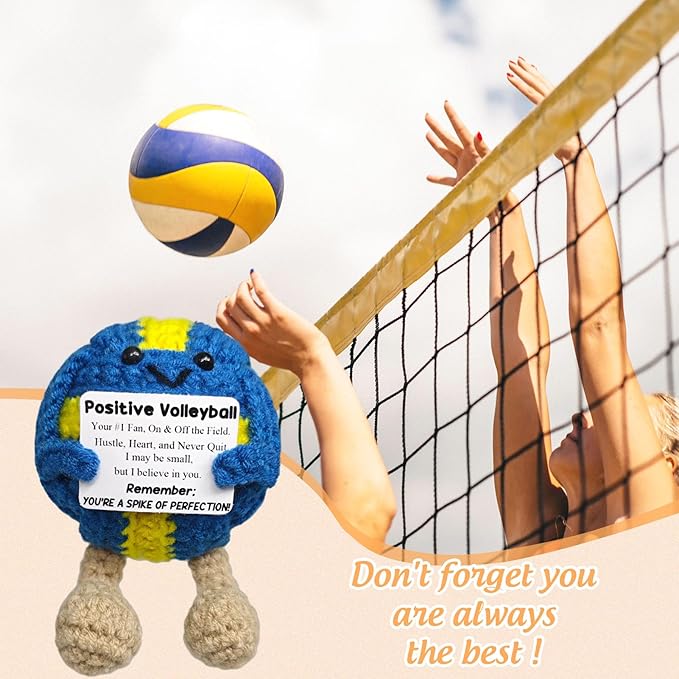 Handmade Emotional Support Collect Volleyball - Motivational Volleyball Decor,Funny Volleyballs Gift for Best Friend,Team Player,Coach,Brother or Colleague,Volleyballs Lover Home & Locker Room Decor