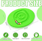 Kids Maze Balance Board Plastic Wobble Rocker Balance Board with Mini Balls Load 170lb for Balancing Exercise Equipment Game Boys Girls Physical Therapy 18.5 x 14.57 Inch(Green,Round)