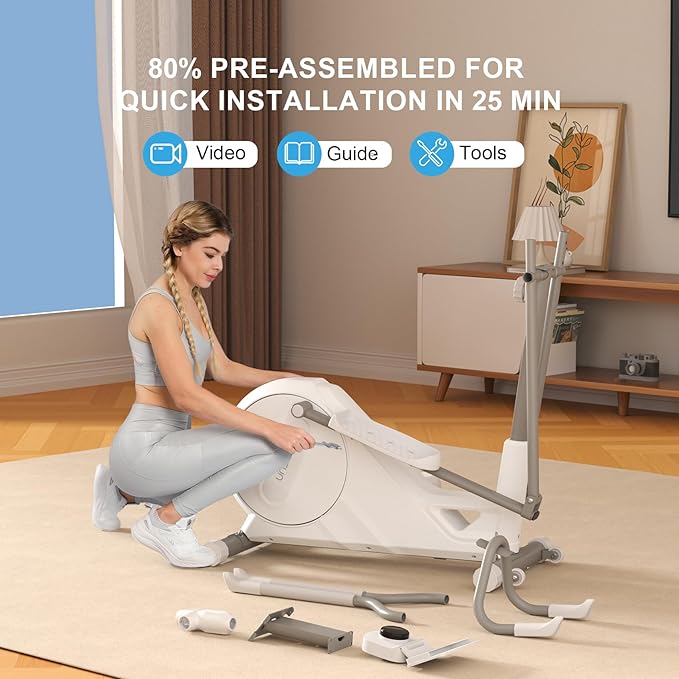 Elliptical Training Machines,Elliptical Exercise Machine for Home with Hyper-Quiet Magnetic Driving System, Elliptical Trainer/330 LBS Loading Capacity