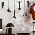 Set of 6 Climbing Men Wall Art Decor Sculpture,Nordic Modern Simplicity Decorative Wall Art, Climbing Man Sculptures,Home & Office Climber Gifts